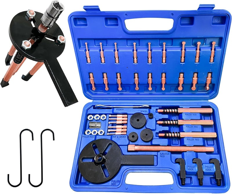 FITHOIST 36-in-1 Bearing Puller Kit,Blind Hole Bearing Puller,Bearing Separator with 3 Jaw Puller Hooks,Inner Bearing Removal Tool for Motorcycles,Cars,Machinery Bearing - Image 1